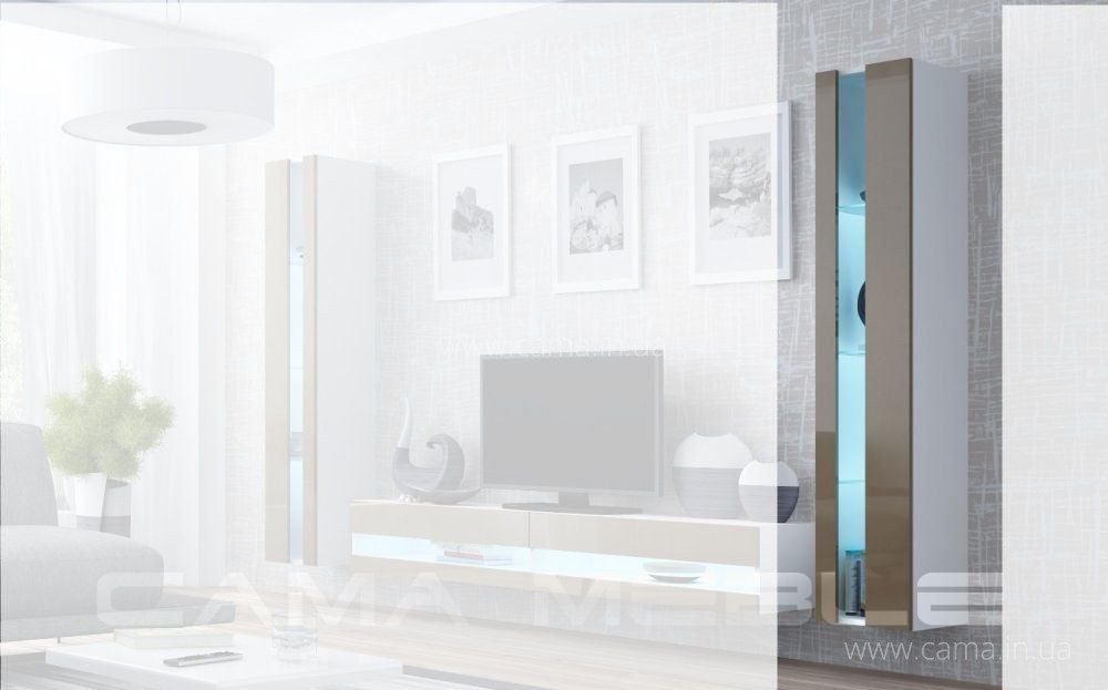 Витрина открытая Vigo 180 белый/латте глянец Витрина открытая Vigo 180 белый/латте глянец