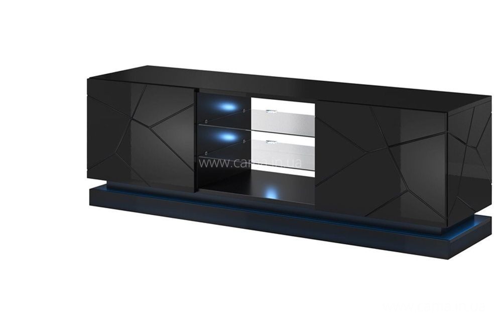 Тумба ТВ QIU 160см - Черный глянец Тумба ТВ QIU 160см - Черный глянец