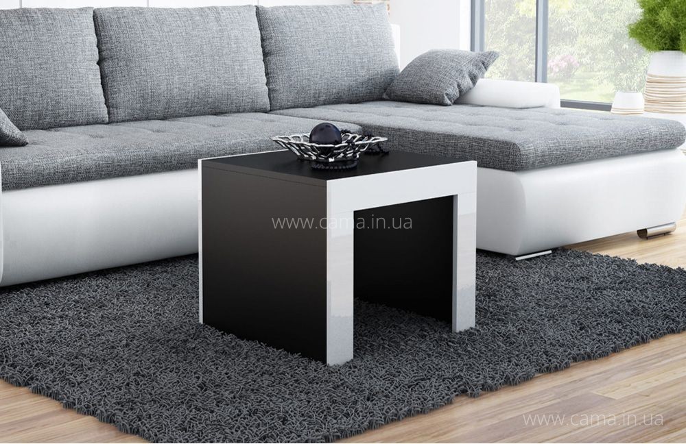 Столик журнальный TESS Черный/Белый 60 Столик журнальный TESS Черный/Белый 60