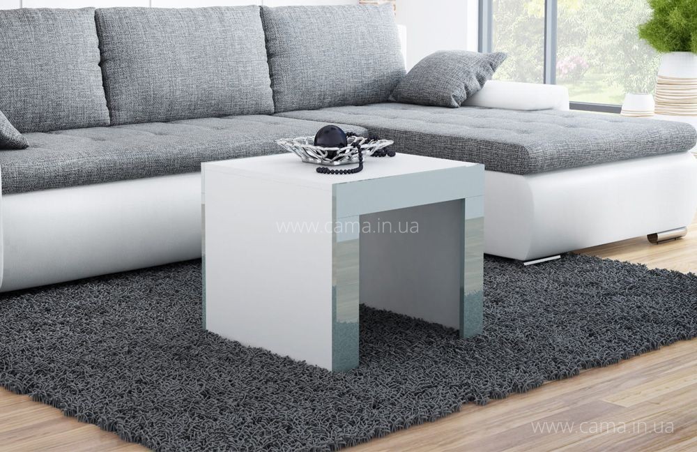 Столик журнальный TESS Белый/Серый 60 Столик журнальный TESS Белый/Серый 60