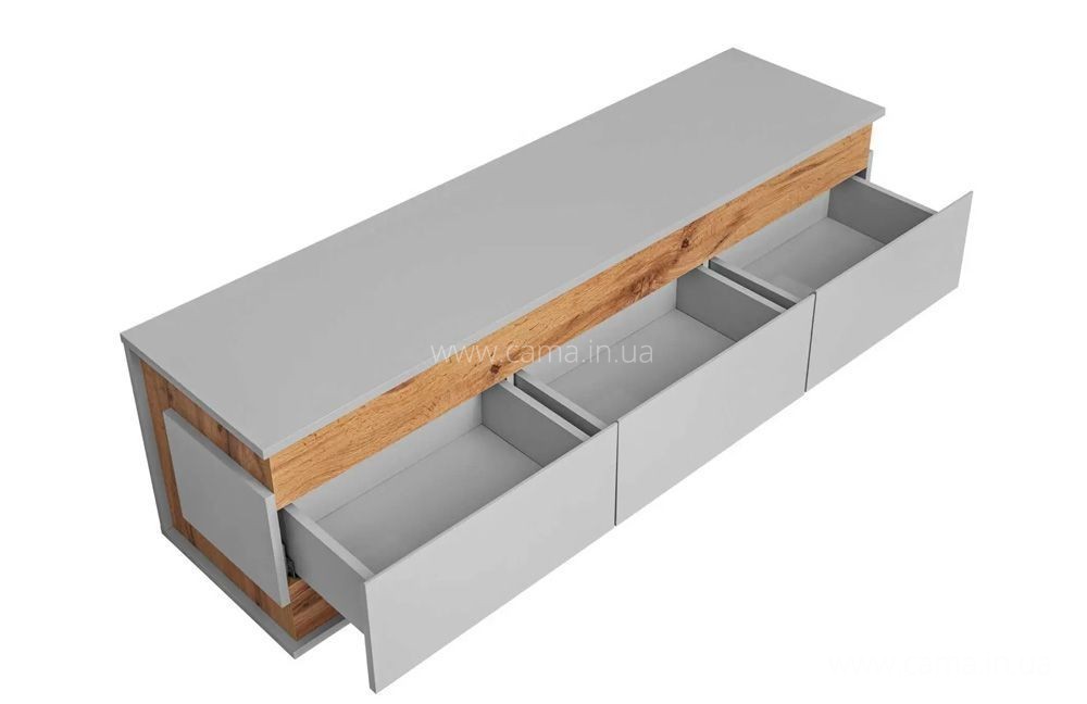 Тумба ТВ BERLIN Артизан/Жемчужно-серый Тумба ТВ BERLIN Артизан/Жемчужно-серый