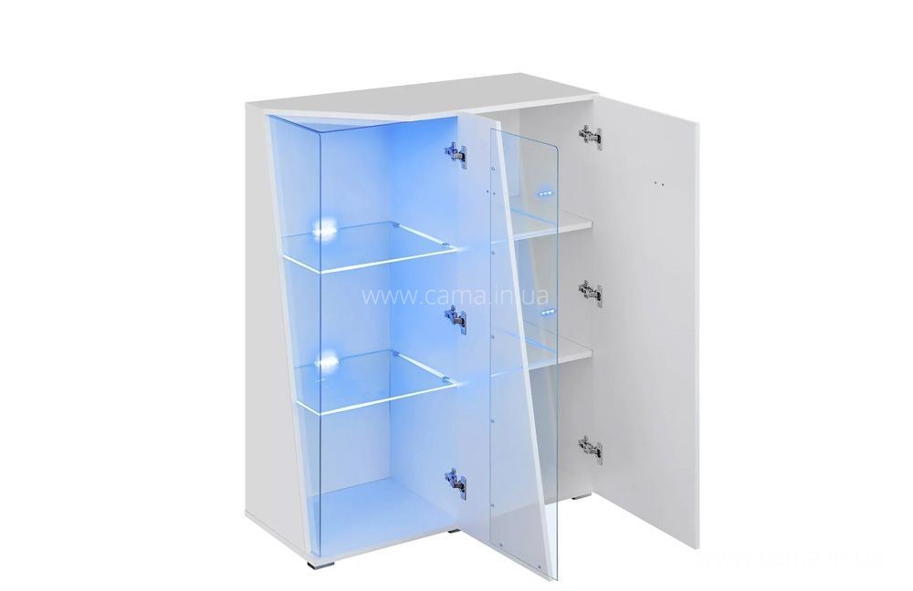 Витрина низкая EDGE Белый/Белый глянец Витрина низкая EDGE Белый/Белый глянец