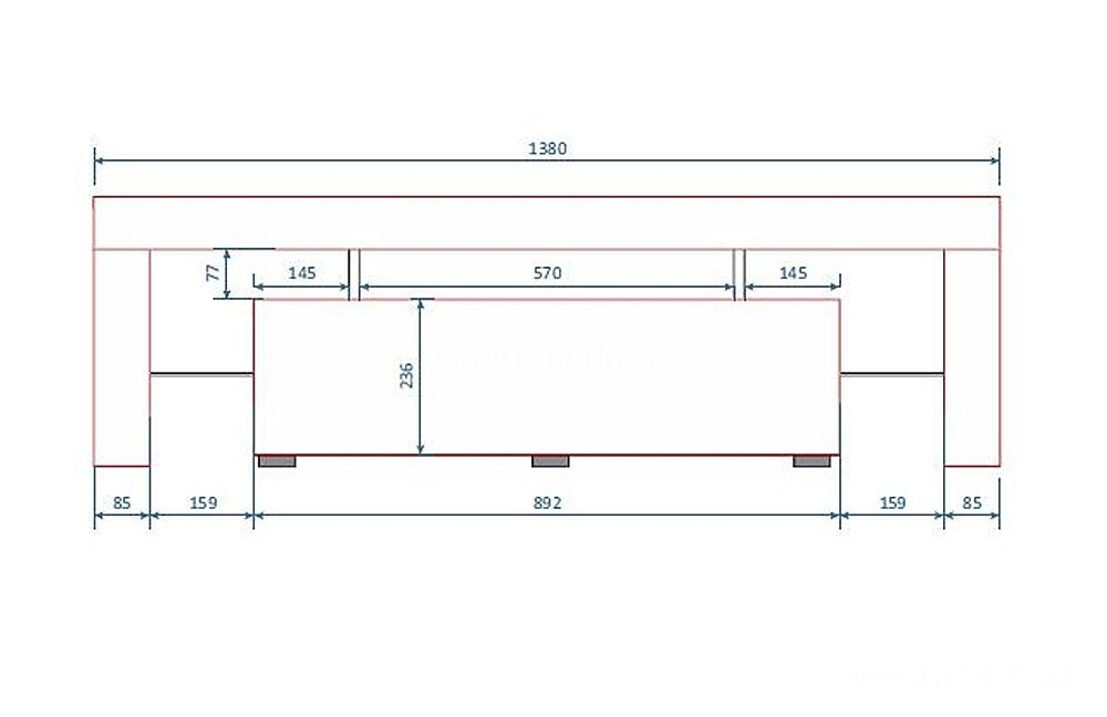 Тумба ТВ Toro 138см белый/черный глянец Тумба ТВ Toro 138см белый/черный глянец
