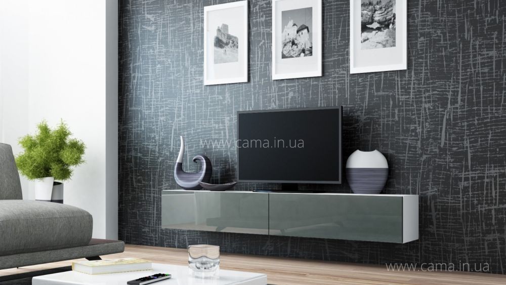 Комод RTV Vigo 140 белый/серый глянец Комод RTV Vigo 140 белый/серый глянец