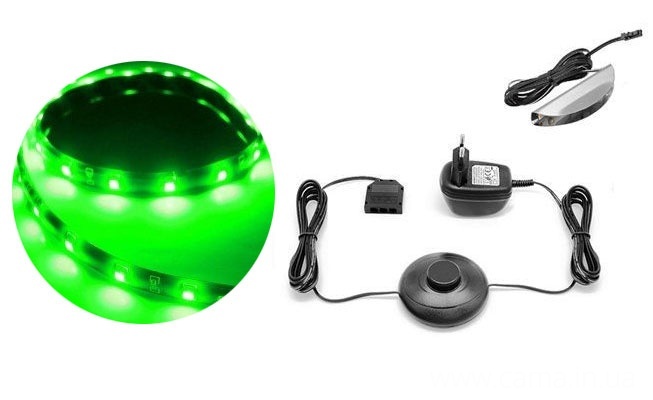 Подсветка 6Led зеленый цвет