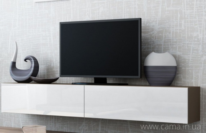 Тумба ТВ Vigo латте/белый глянец 180 Тумба ТВ Vigo латте/белый глянец 180