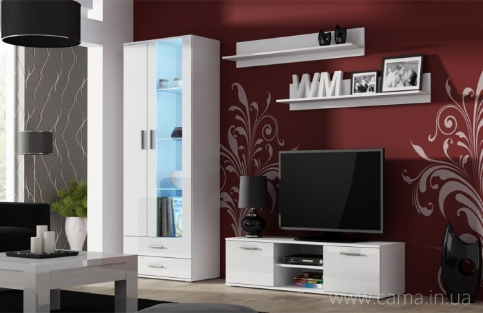 Гостиная Soho 11 белый/белый глянец