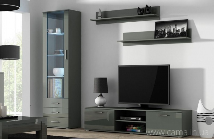 Гостиная Soho 1 серый/серый глянец