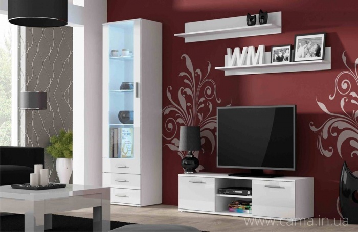 Гостиная Soho 7 белый/белый глянец