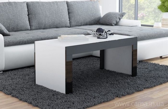 Стол журнальный TESS Белый/Черный 120