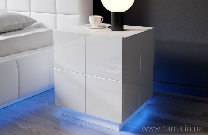Прикроватные тумбы Reja (2шт) белый глянец