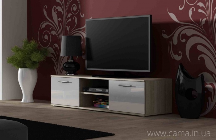 Тумба Тв Soho 140 дуб сонома/белый глянец Тумба Тв Soho 140 дуб сонома/белый глянец