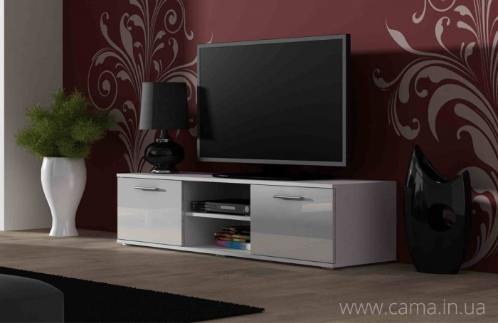 Тумба Тв Soho 140 белый/белый глянец Тумба Тв Soho 140 белый/белый глянец