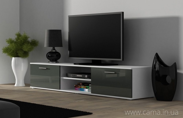 Тумба Тв Soho 180 белый/серый глянец Тумба Тв Soho 180 белый/серый глянец