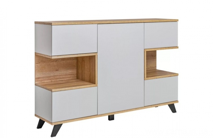 Комод BOGOTA Дуб ривьера/Жемчужно-серый