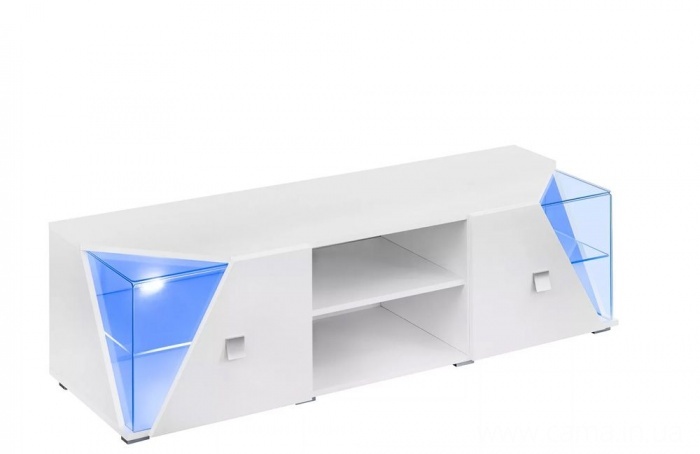 Тумба ТВ EDGE Белый/Белый глянец