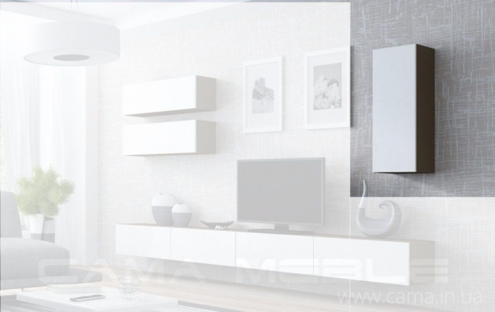 Пенал навесной Vigo 90 латте/белый глянец Пенал навесной Vigo 90 латте/белый глянец